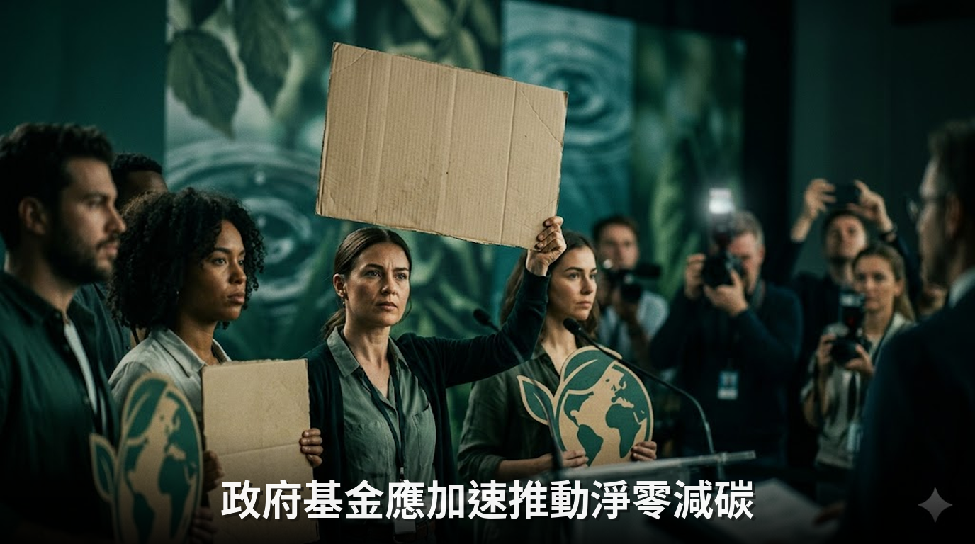 政府基金應加速推動淨零減碳路徑