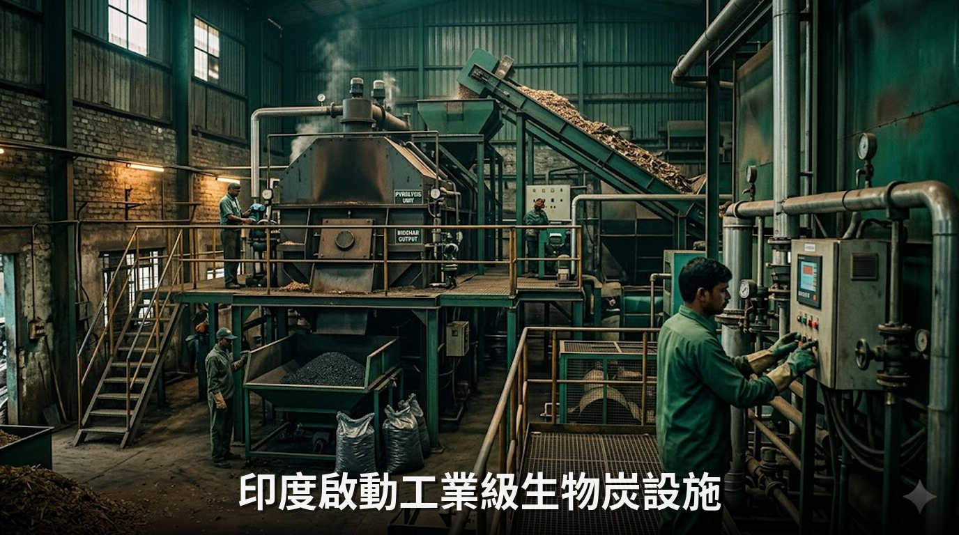 印度公司啟動工業級生物炭設施