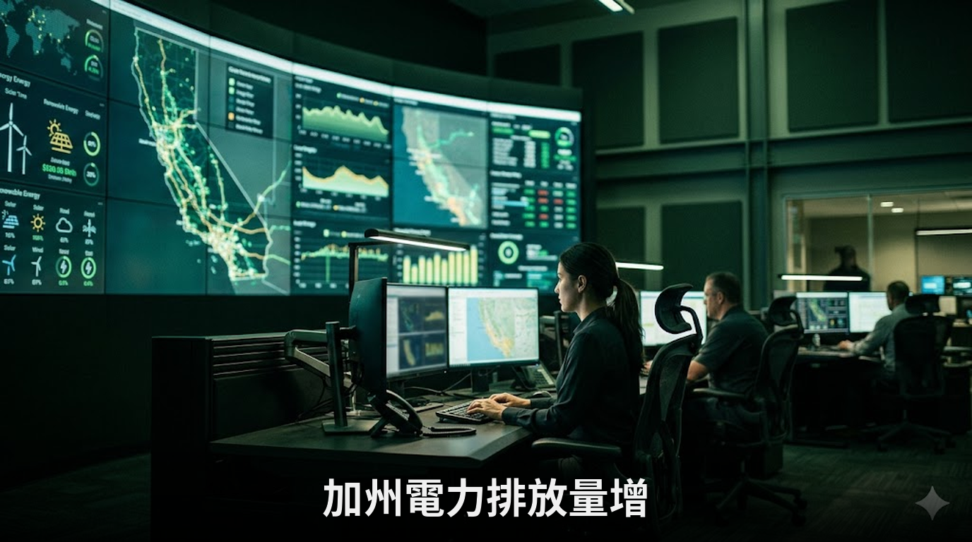 加州電力排放量4月環比增1.6%