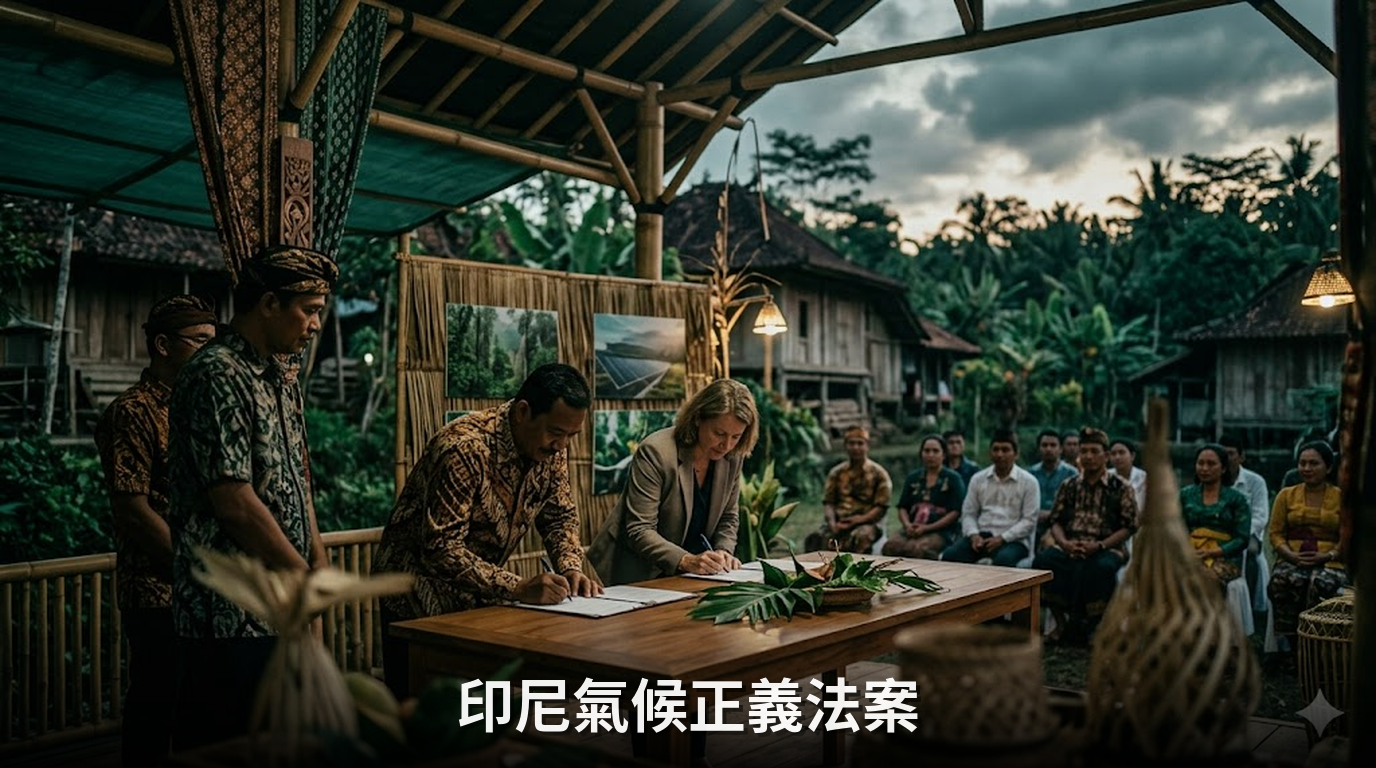 印尼草擬氣候正義法案 分享碳交易利益給當地社區