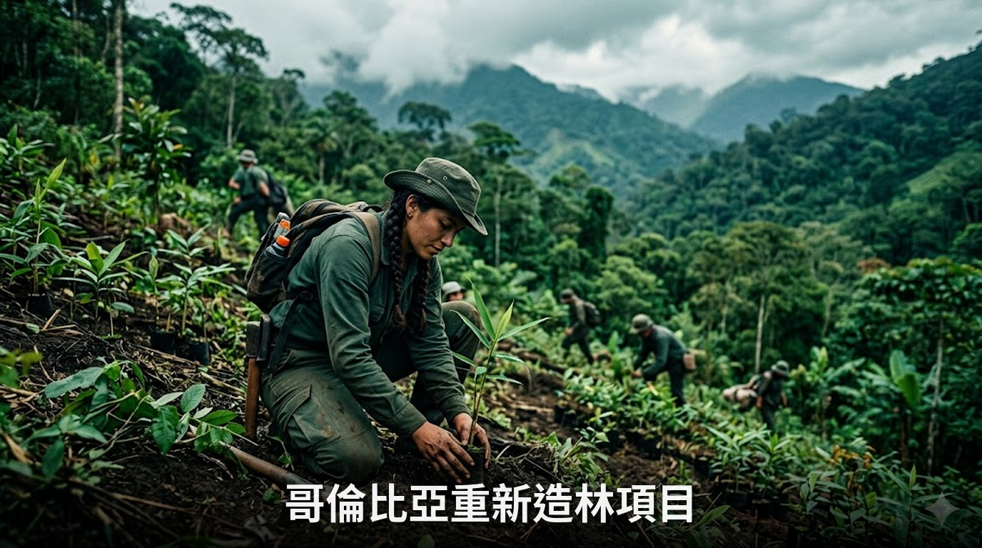 哥倫比亞重新造林項目推出碳匯取合約