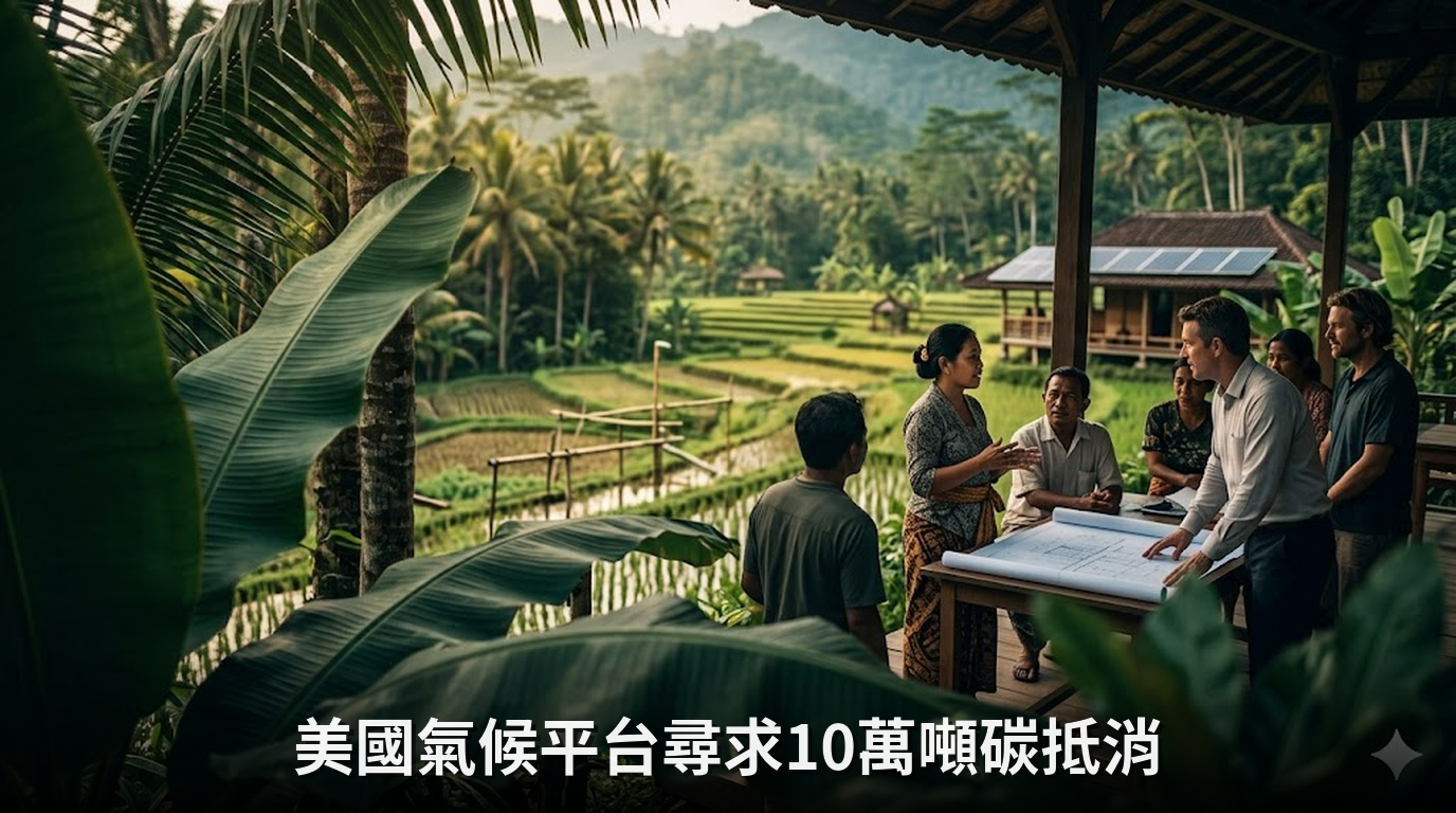 美國氣候平台尋求10萬噸碳抵消
