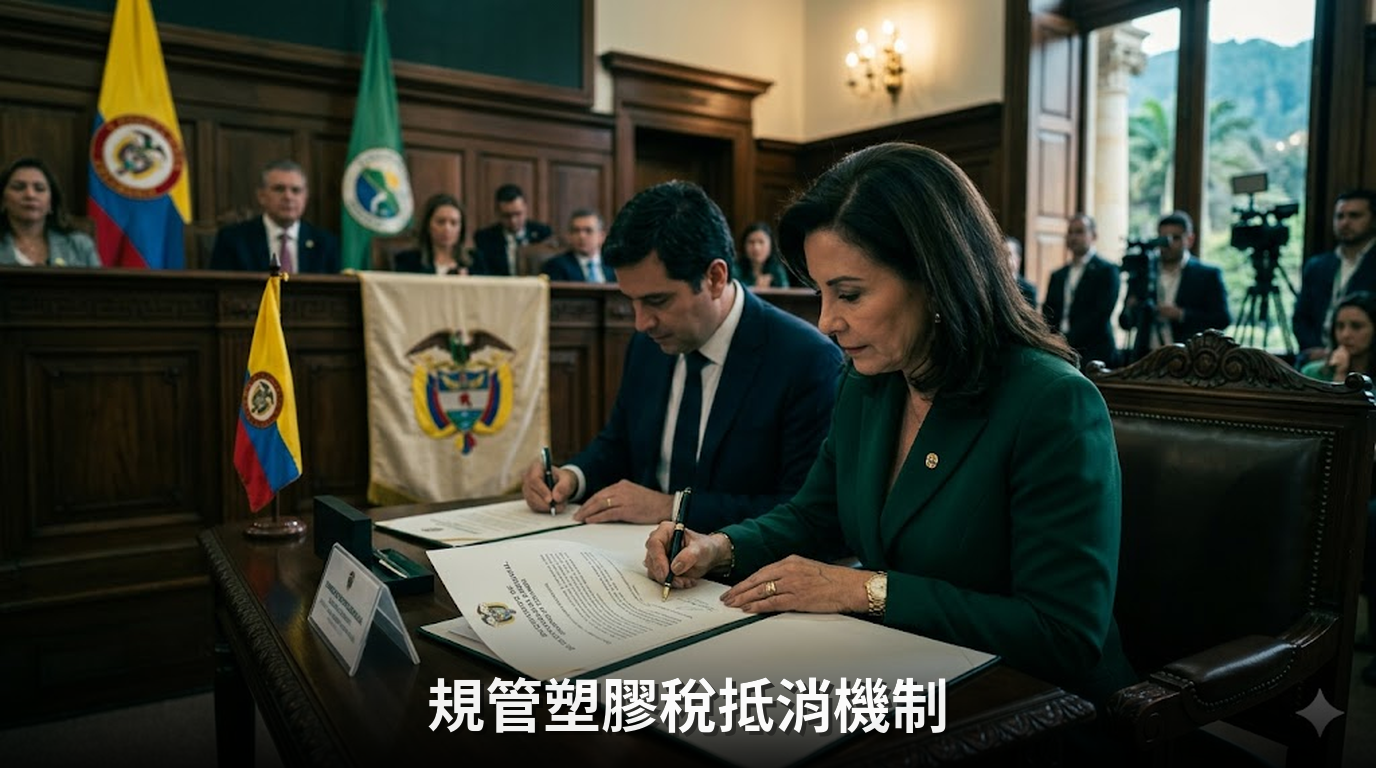 哥倫比亞規管一次性塑膠稅的抵消機制