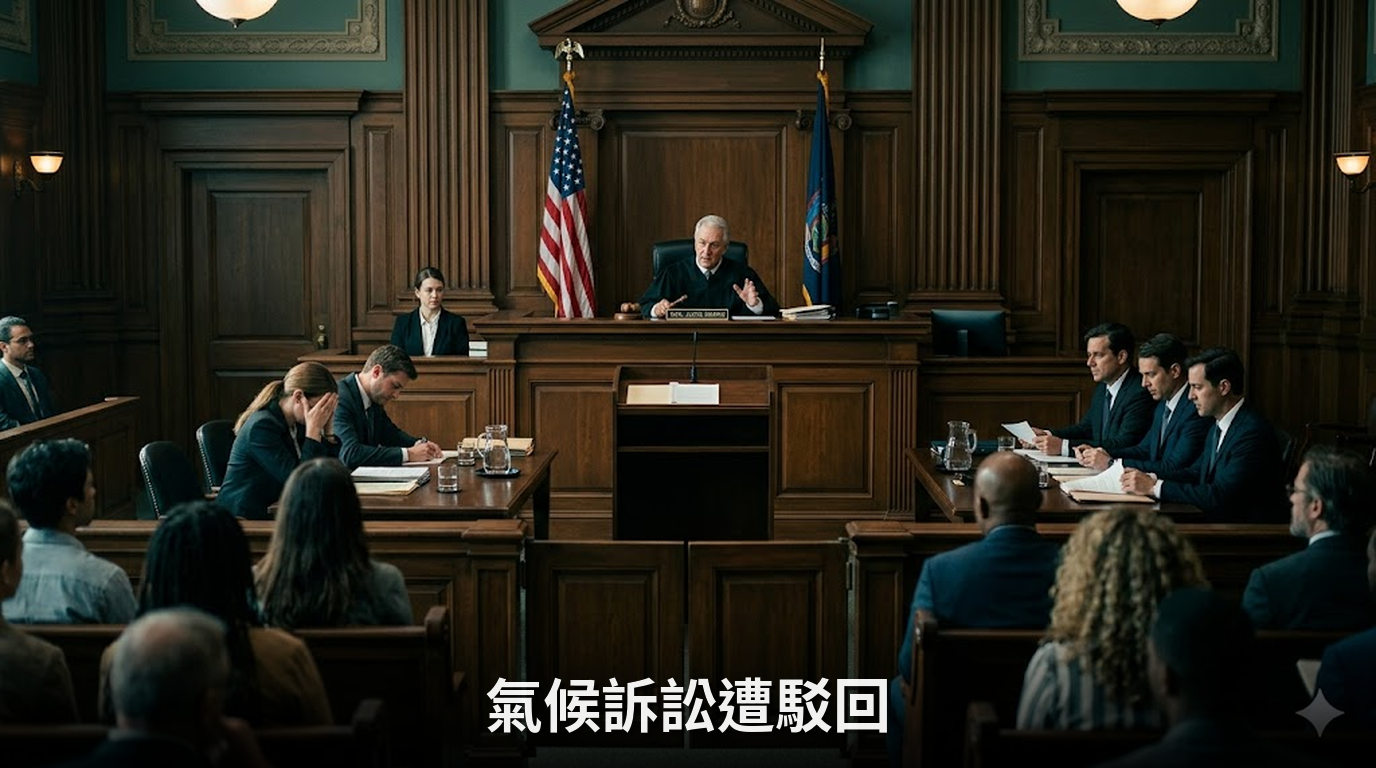 台灣首件氣候訴訟遭駁回