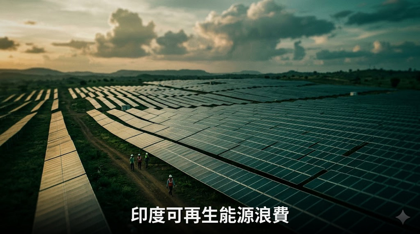 印度因煤電難以削減而浪費可再生能源