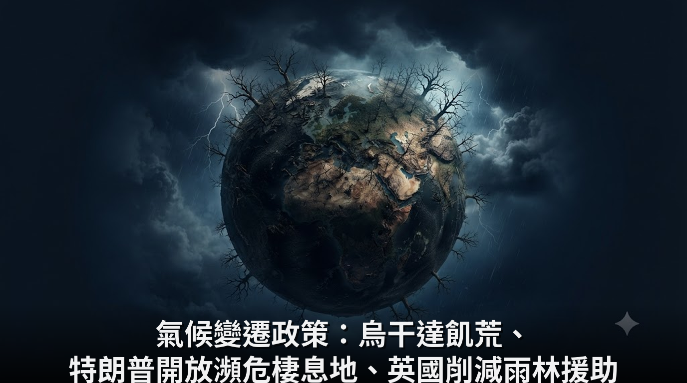 氣候變遷政策：烏干達飢荒、特朗普開放瀕危棲息地、英國削減雨林援助