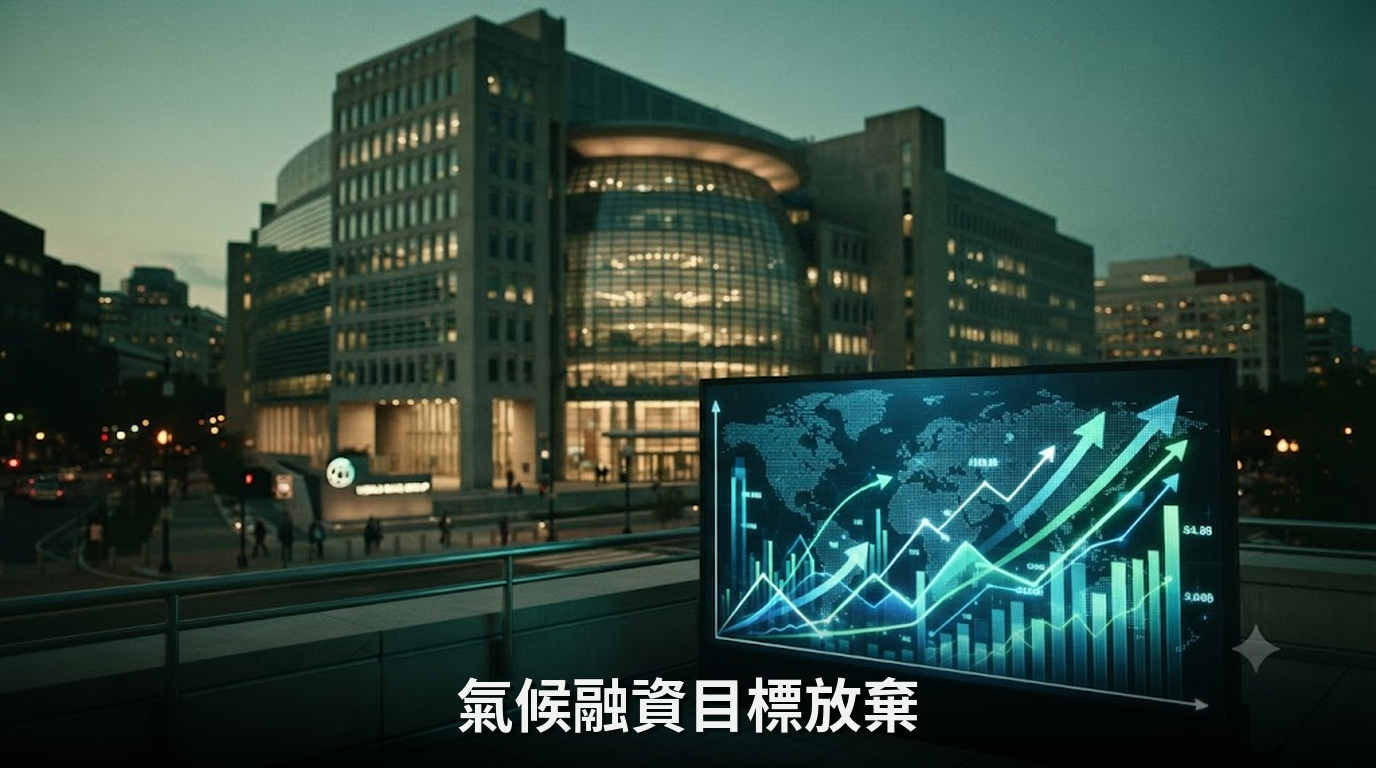 世行放棄氣候融資目標 對全球氣候行動有何影響