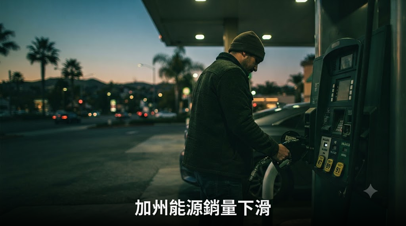 加州汽油和柴油銷量同比下滑