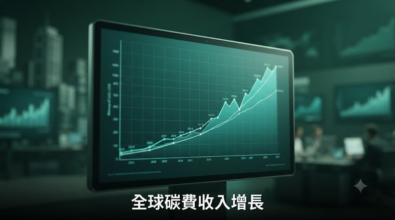 全球碳費收入去年達3.4兆 年增2%