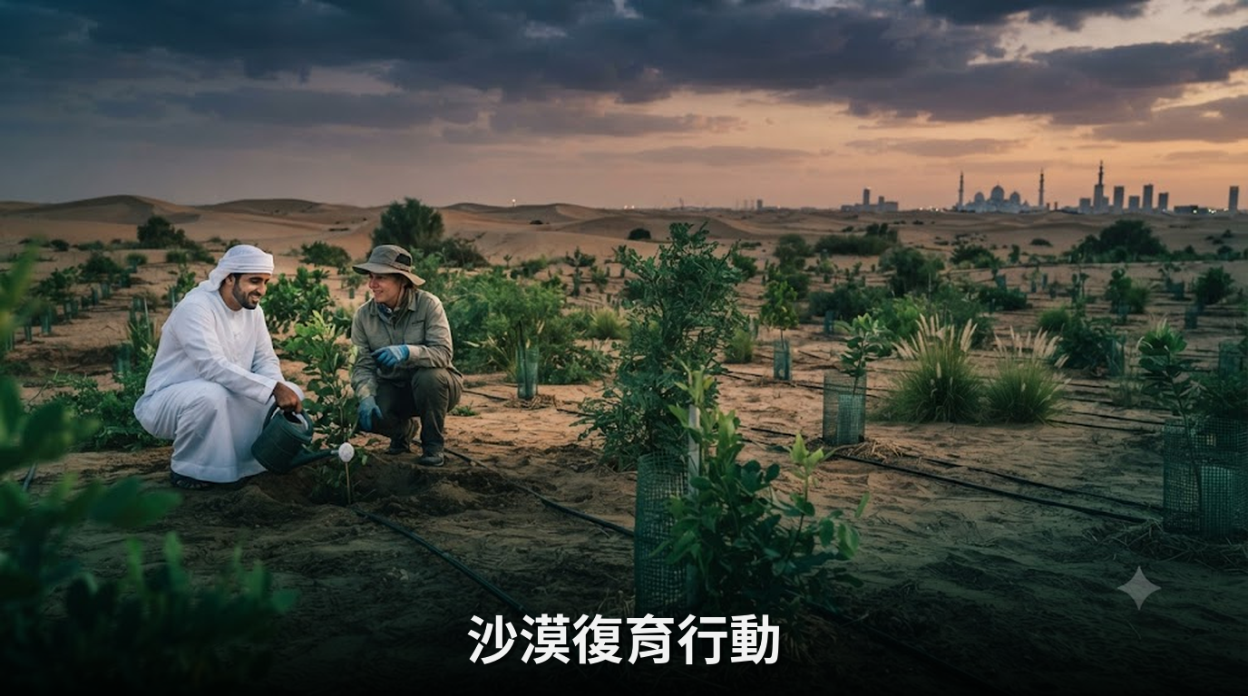 阿布達比推動沙漠復育計畫