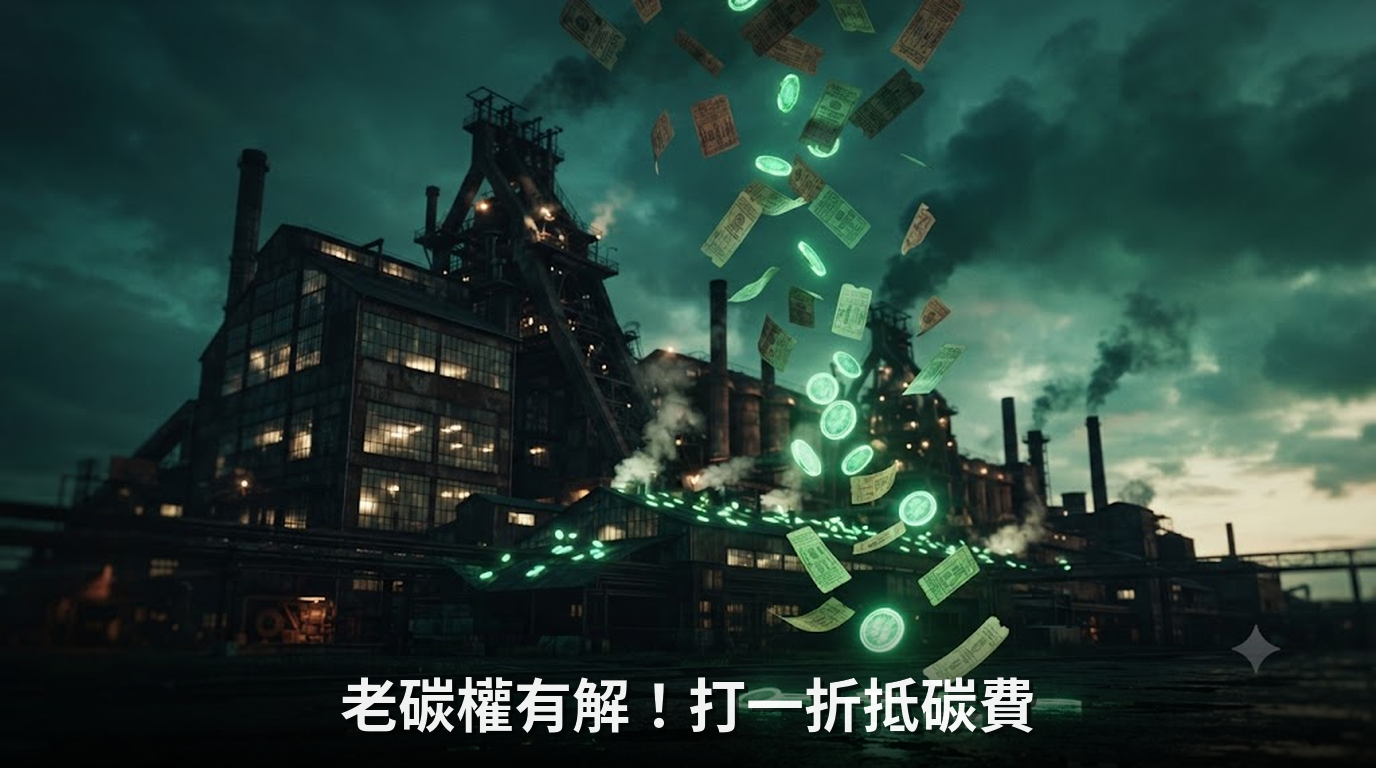 老碳權解套！環境部擬開放高碳排業者打一折抵碳費