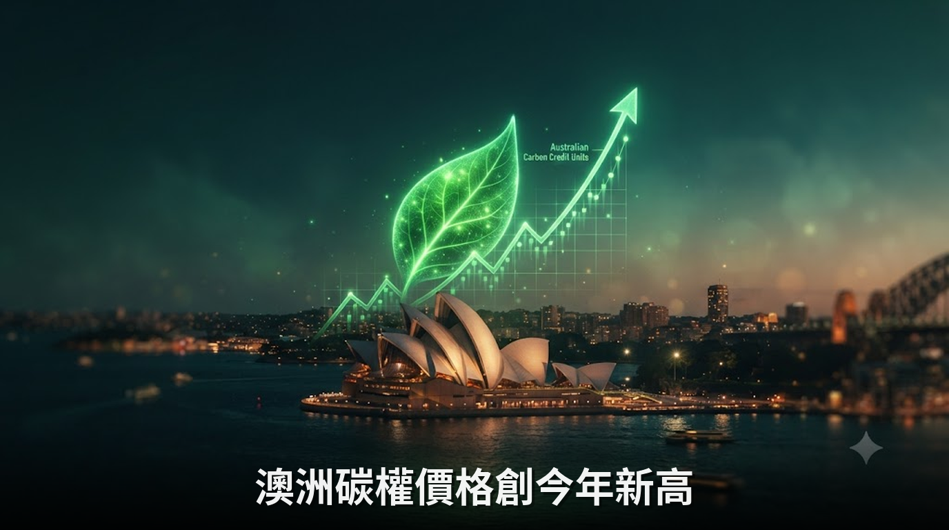 澳洲碳權價格創今年新高！市場聚焦防衛機制審查啟動