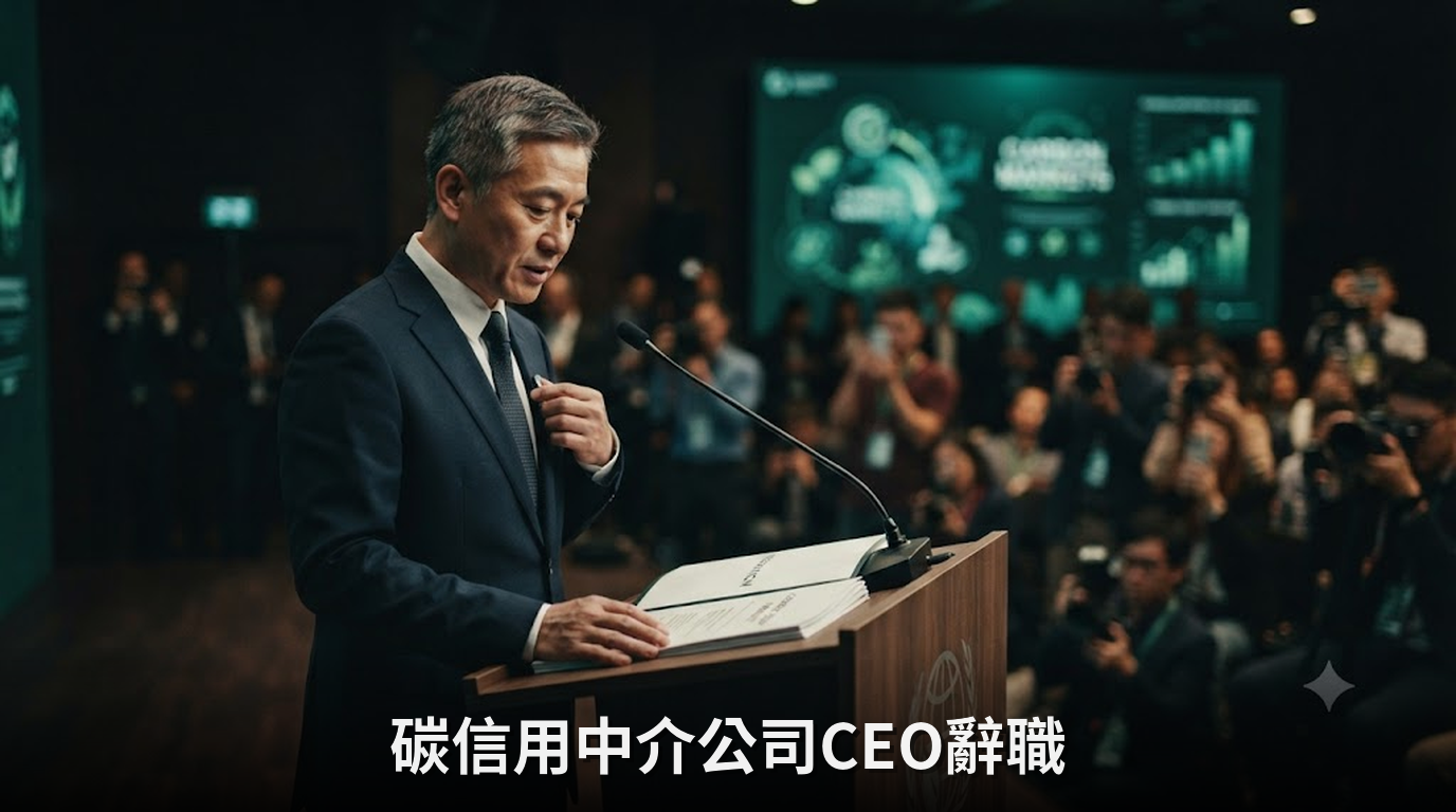 亞太地區碳信用中介公司CEO辭職