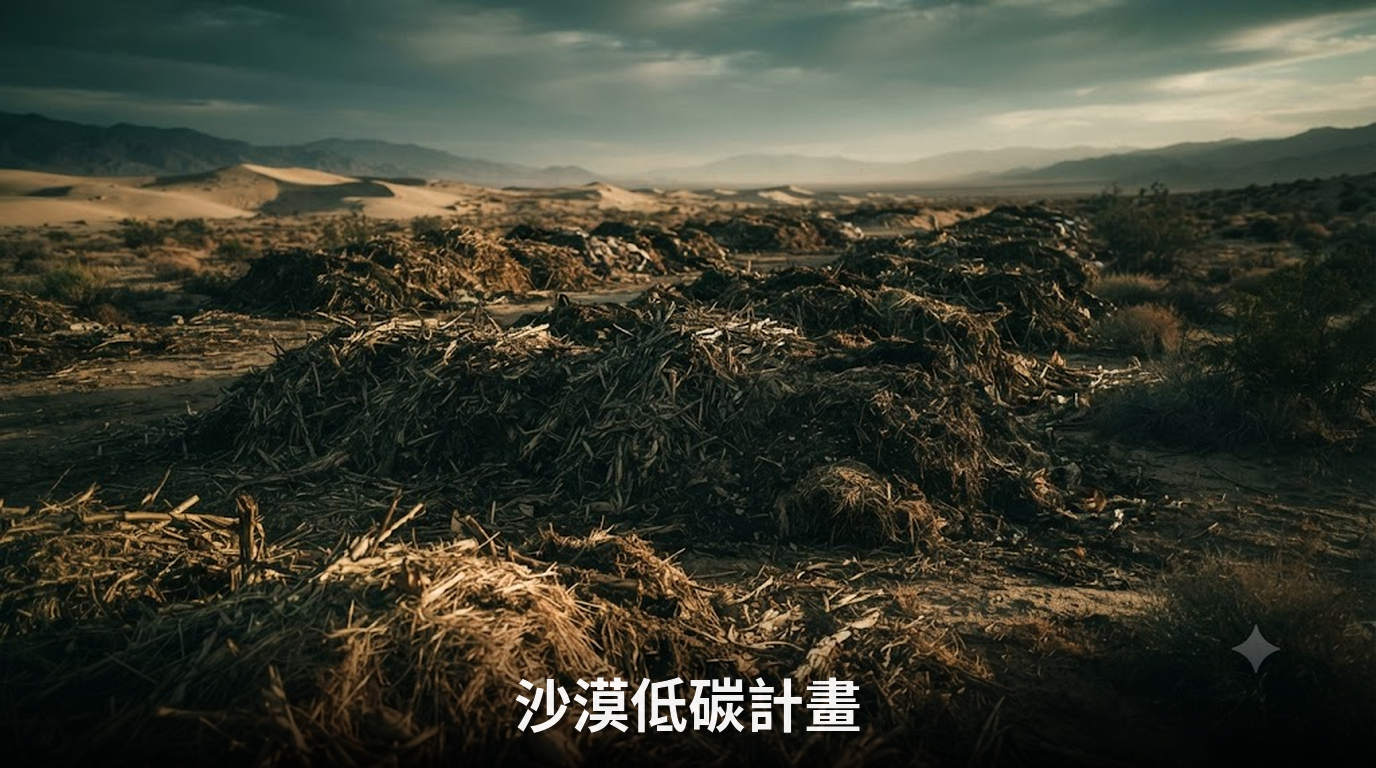 沙地低碳計畫：利用沙漠乾燥環境進行碳封存
