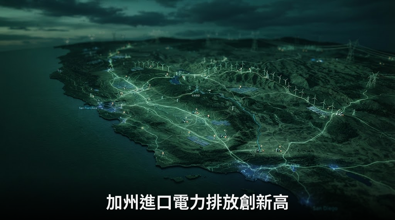 加州進口電力排放創新高