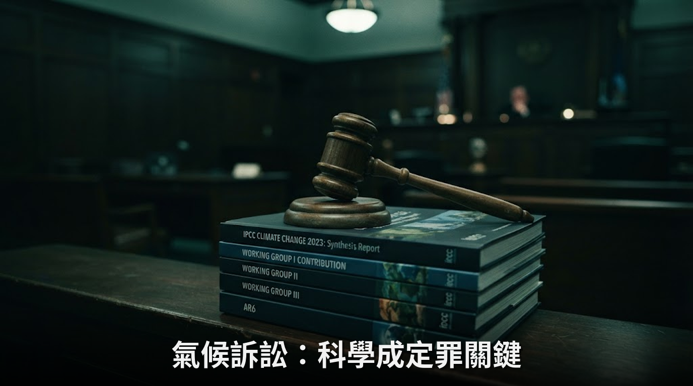 氣候訴訟浪潮來襲：科學證據如何成為究責關鍵？