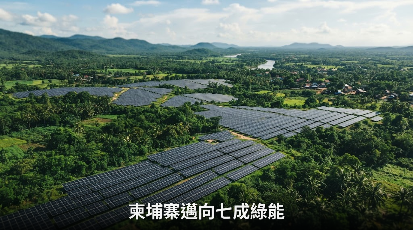 柬埔寨拚2030綠電達七成：全球合作助能源轉型