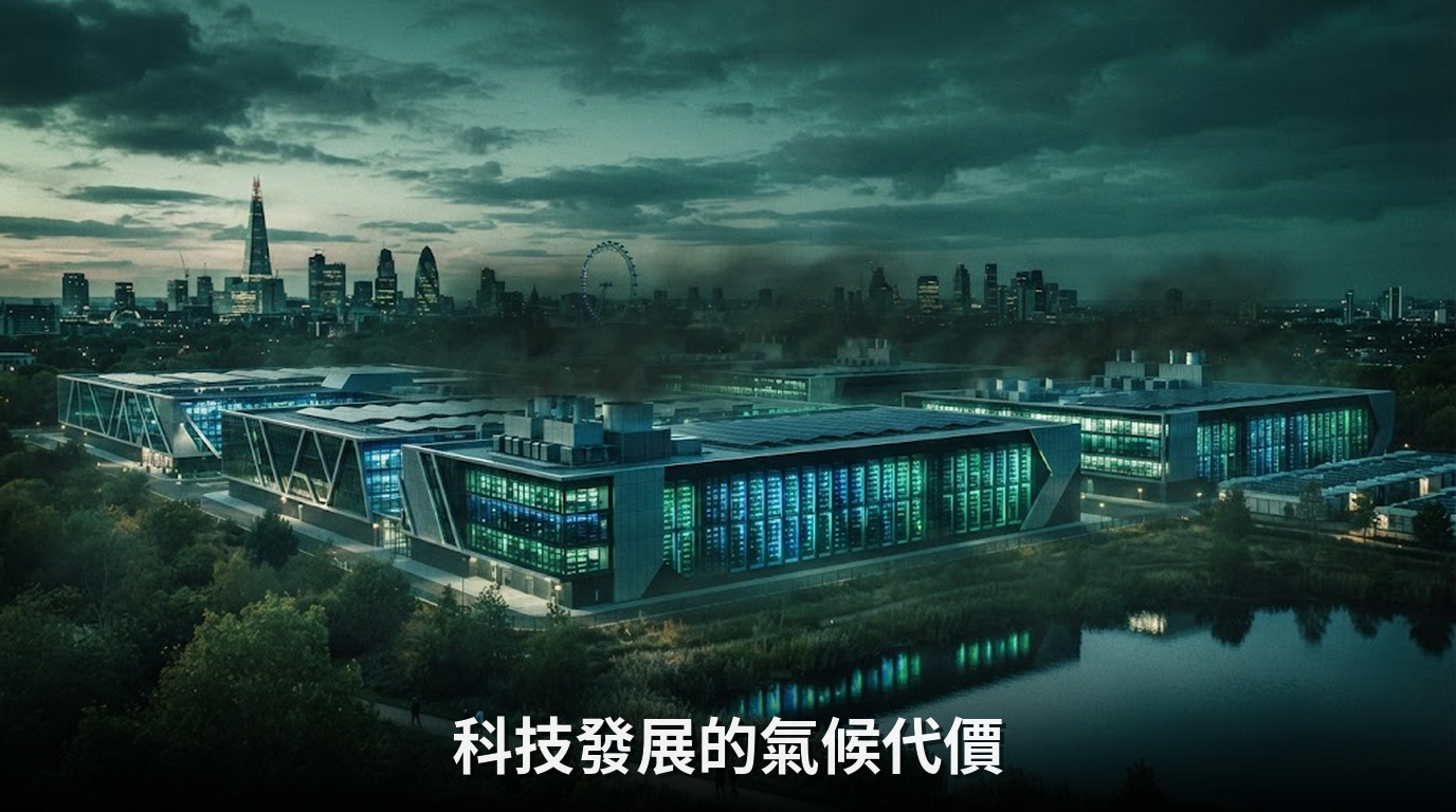 倫敦巨型資料中心年排百萬噸碳，考驗英國淨零目標