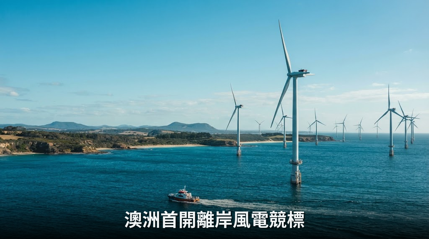澳洲首開離岸風電競標！釋出2GW容量加速淨零轉型