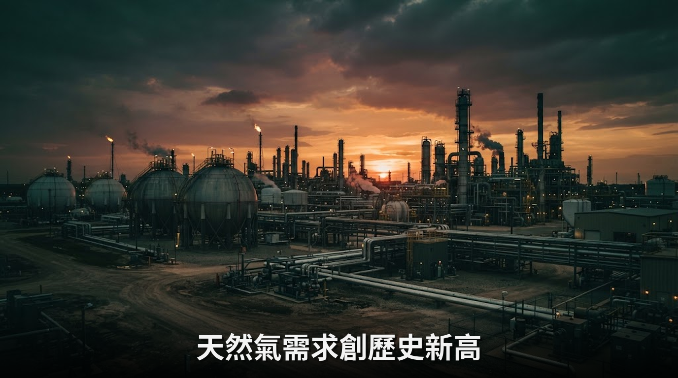 2025年全球天然氣需求創新高，能源轉型面臨挑戰