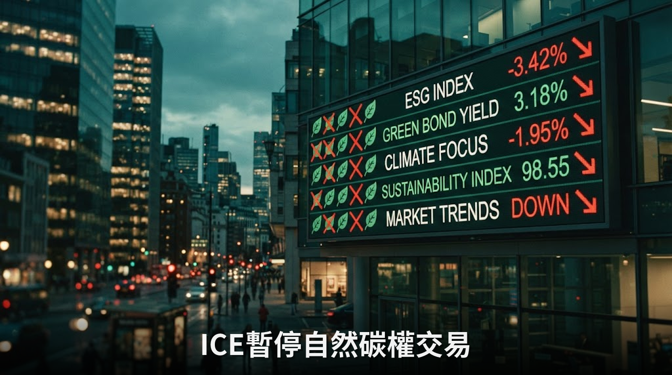 ICE歐洲期貨交易所宣布暫停11項自然碳權合約交易