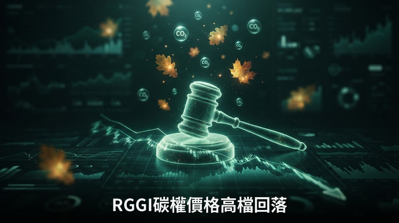 美國RGGI碳權價格自高點回落，Q3拍賣前市場觀望