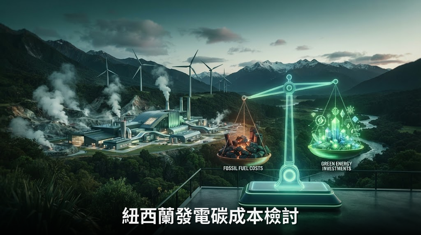 紐西蘭電力市場改革：產業界籲重新檢討火力發電碳成本