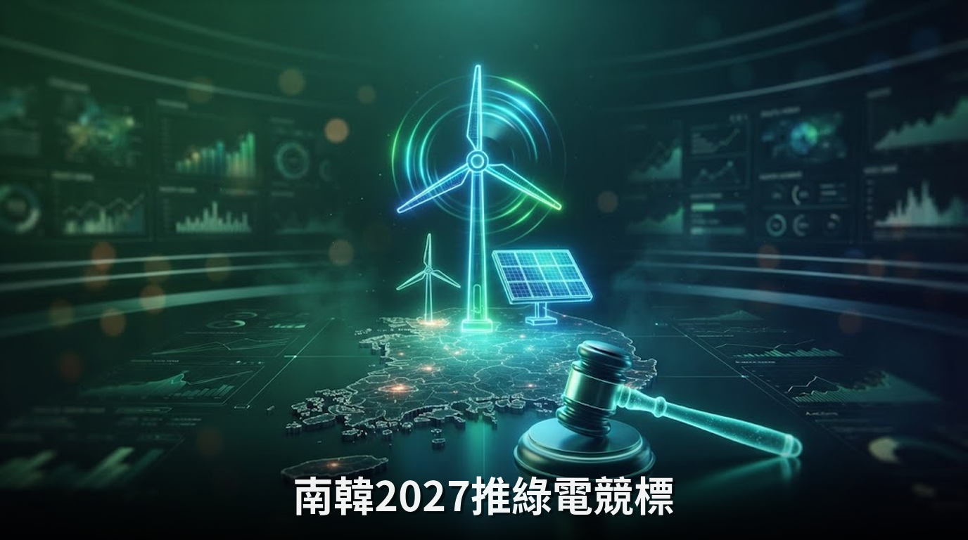 南韓2027推綠電競標制，取代15年再生能源義務