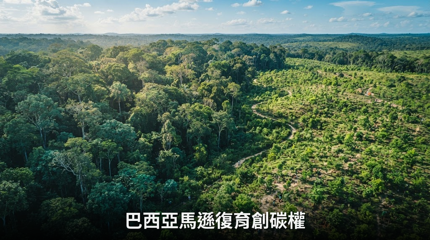 巴西推動亞馬遜雨林復育，3.6萬公頃特許經營創碳權