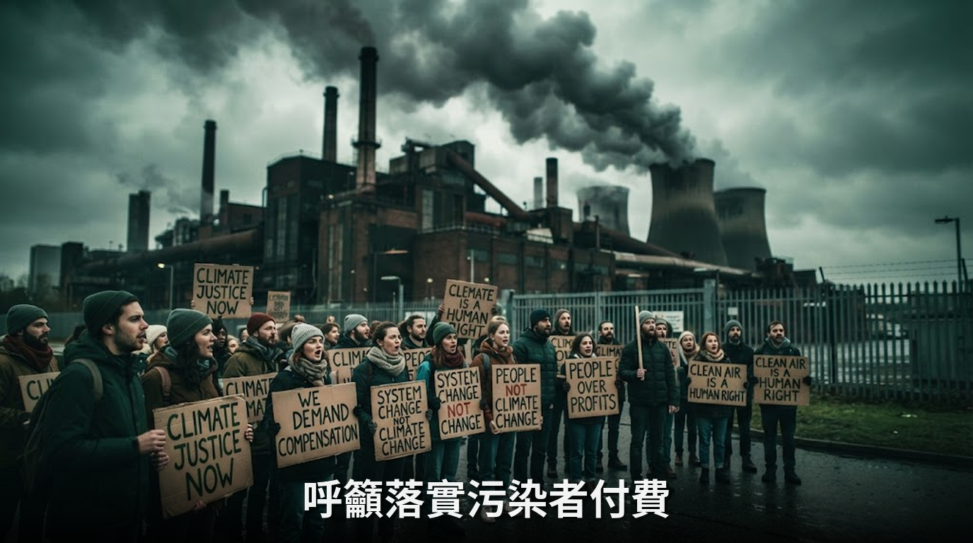 極端氣候重創全球，民眾強烈呼籲落實「污染者付費」