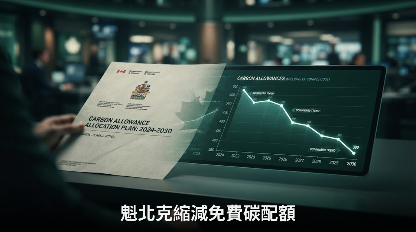 魁北克2025年碳配額縮減4%，免費發放比例下降