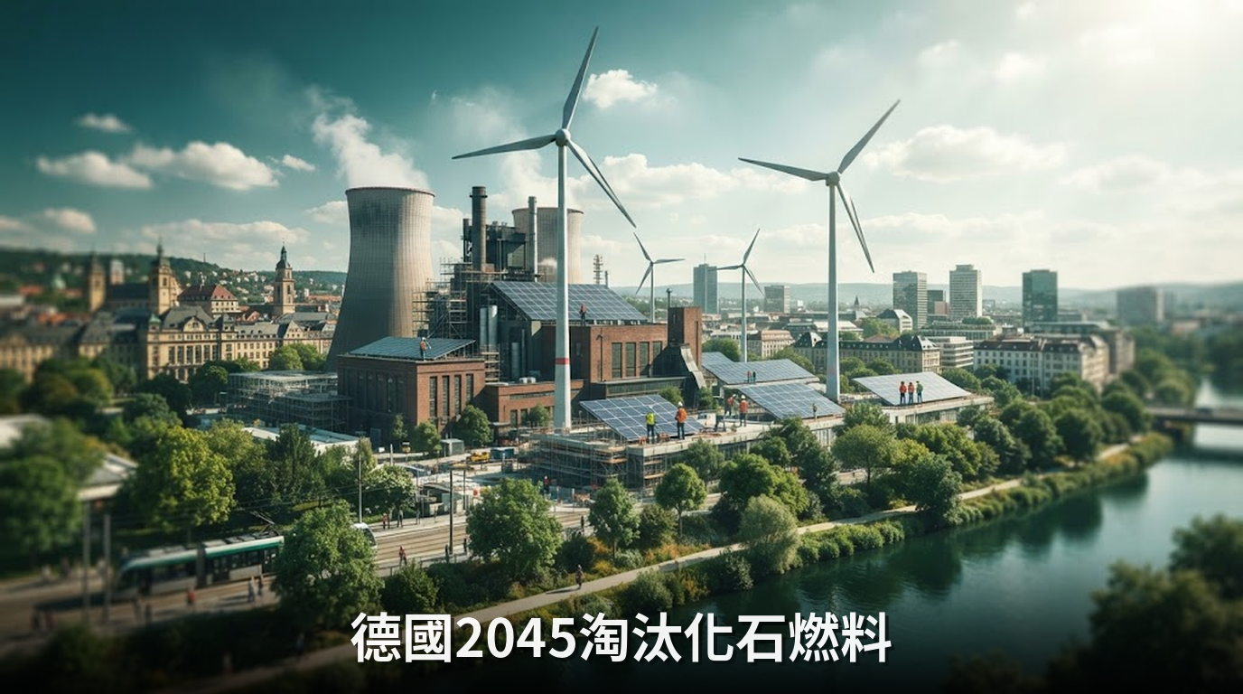 德國公布能源路線圖：2045年全面淘汰化石燃料