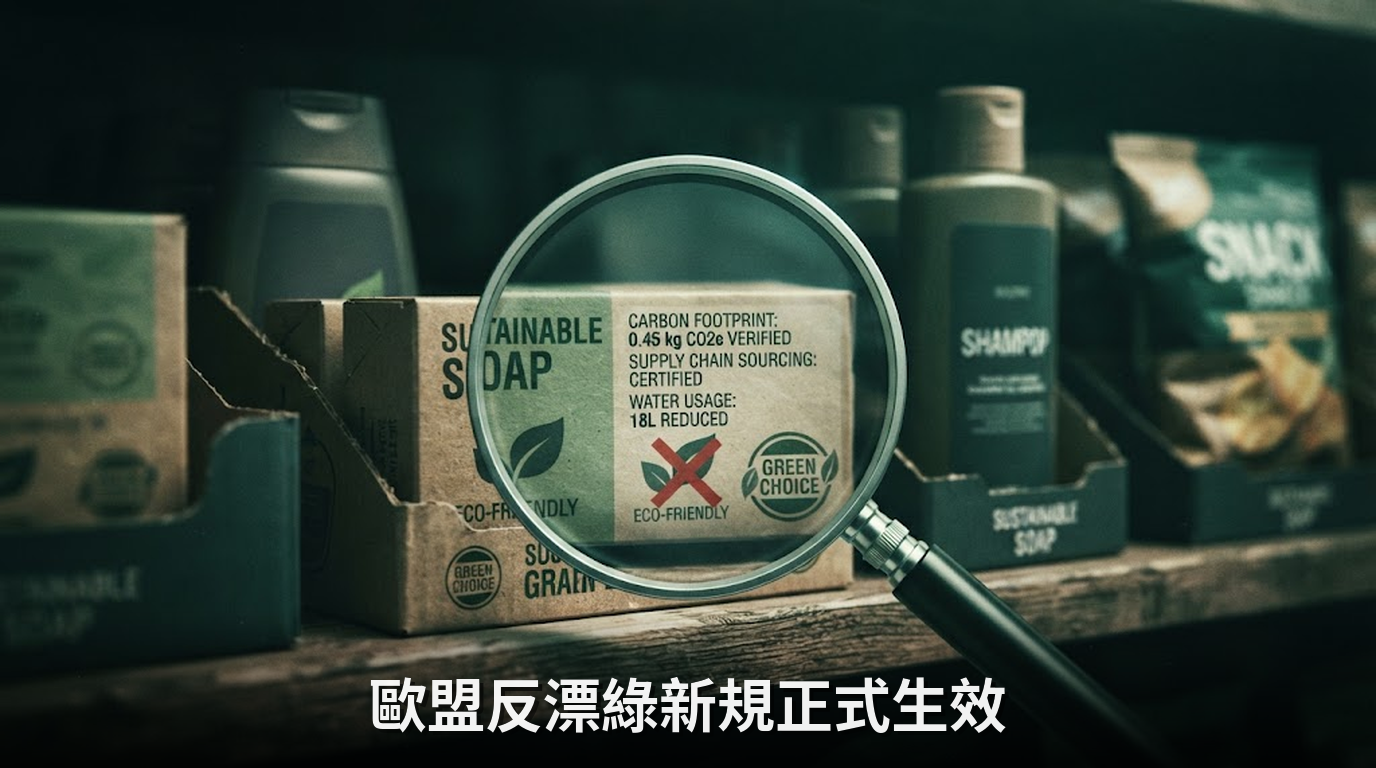 歐盟反漂綠新規正式上路！全面嚴打無實據的碳中和商品宣稱