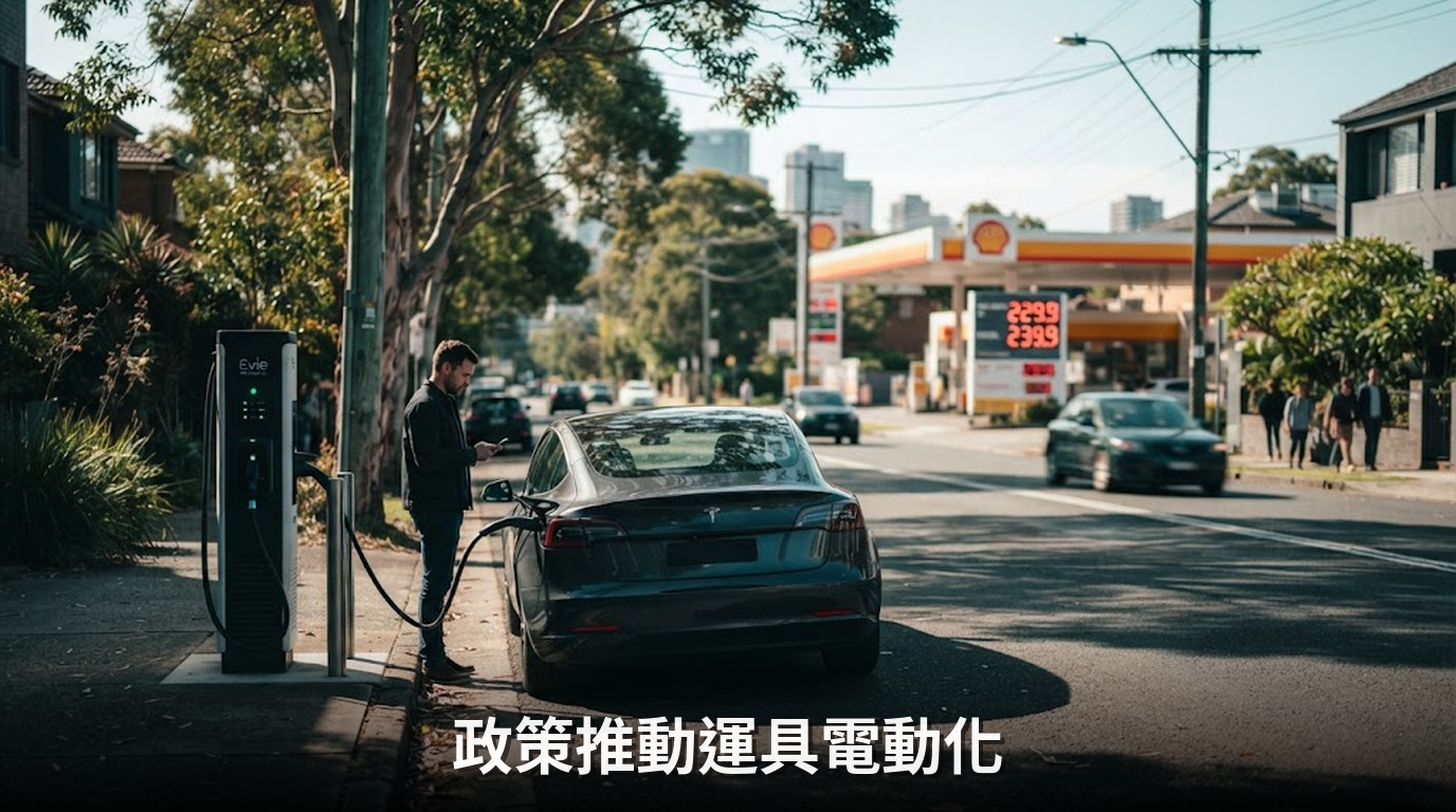 澳洲電動車銷量暴增117%：政策與高油價雙重推動