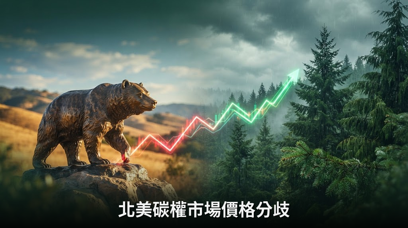 北美碳市場動態：加州碳權反彈，華盛頓州跌破39美元