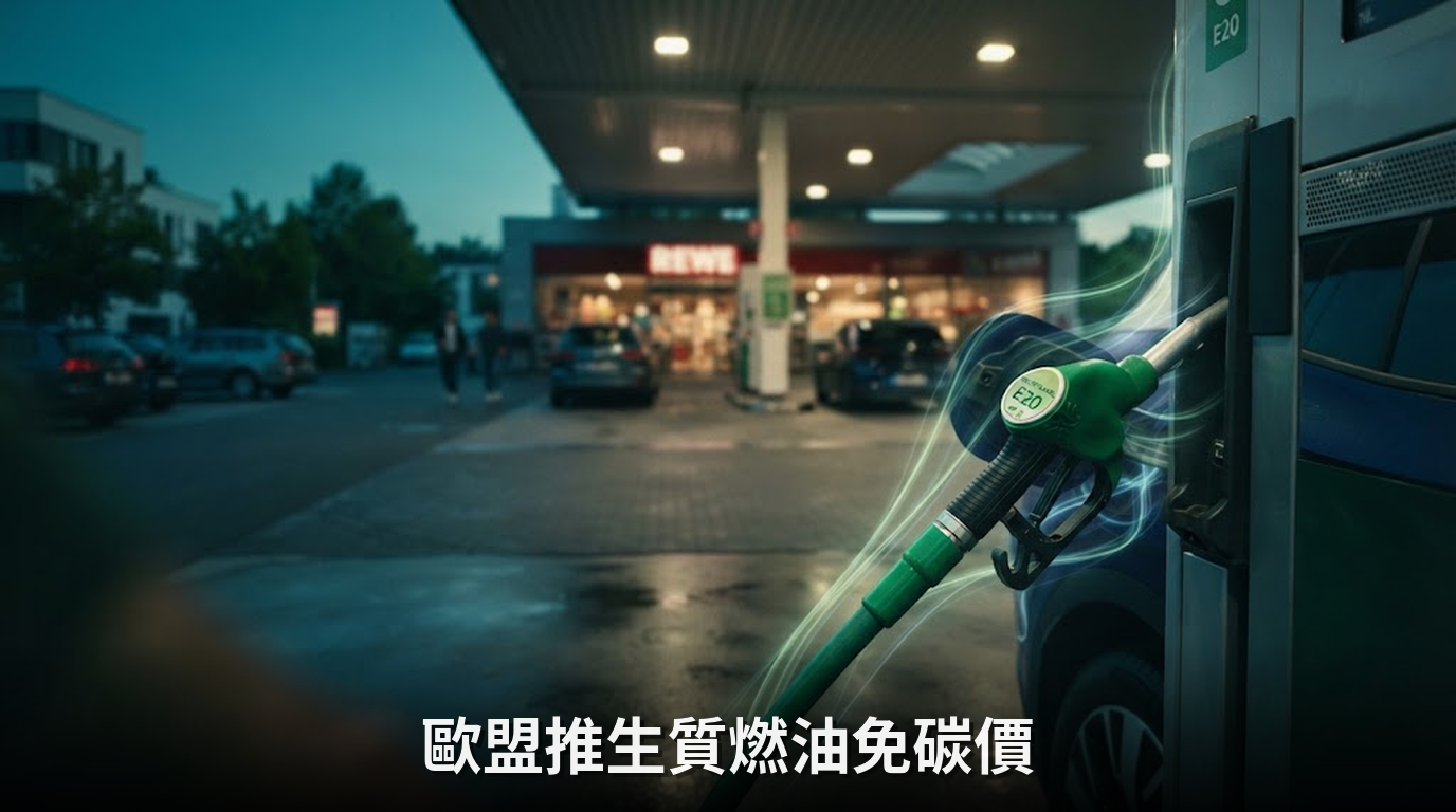 歐盟擬推動E20生質燃料，ETS2零碳價優勢成助力