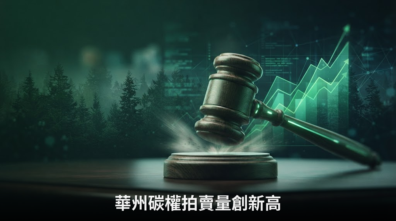 華盛頓州第四季碳拍賣創紀錄，碳權配額大增八成