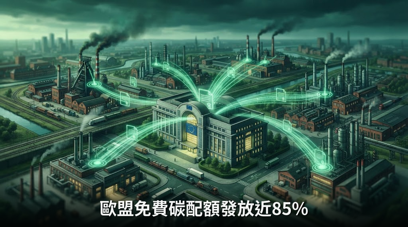 歐盟2026年免費碳配額發放進度逼近85%！