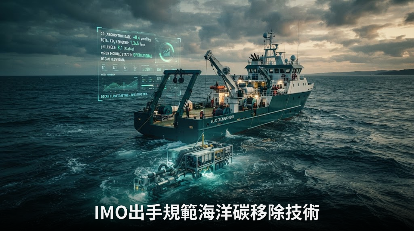 國際海事組織發布海洋碳移除新規，牽動海洋碳權市場發展