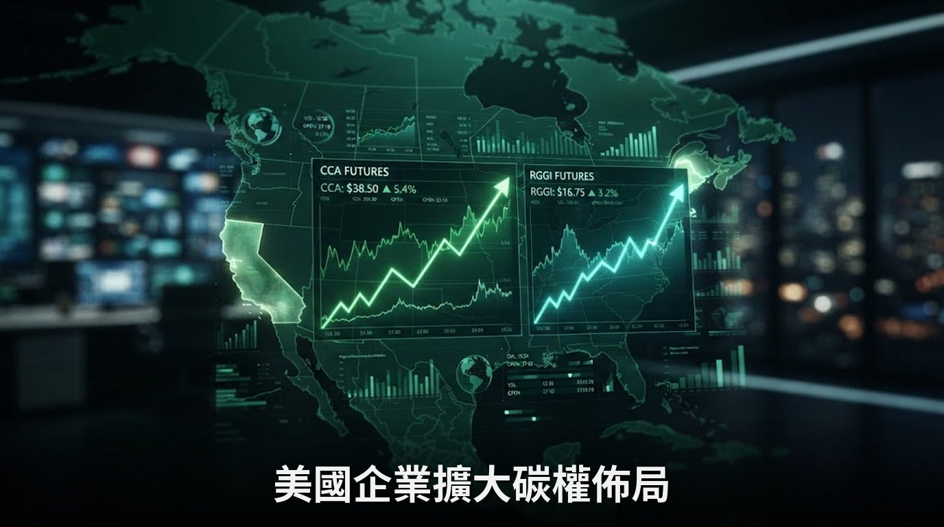 美國CFTC：企業擴大加州與RGGI碳權多頭部位