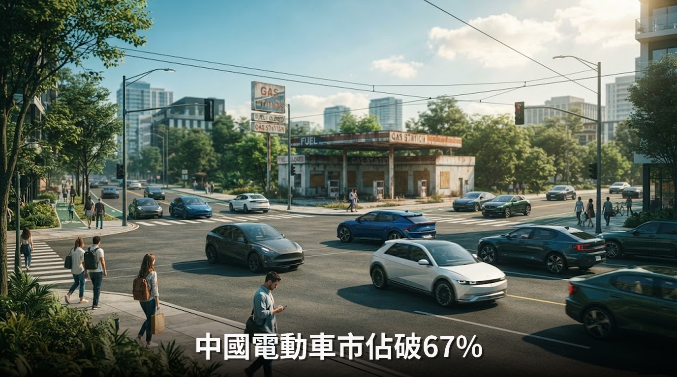中國九月新車銷量震撼彈：電動車市佔率首度突破67%
