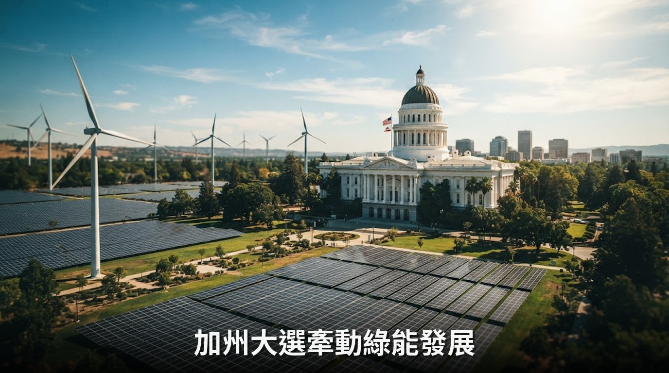 加州大選牽動氣候政策，環團看好潔淨能源發展