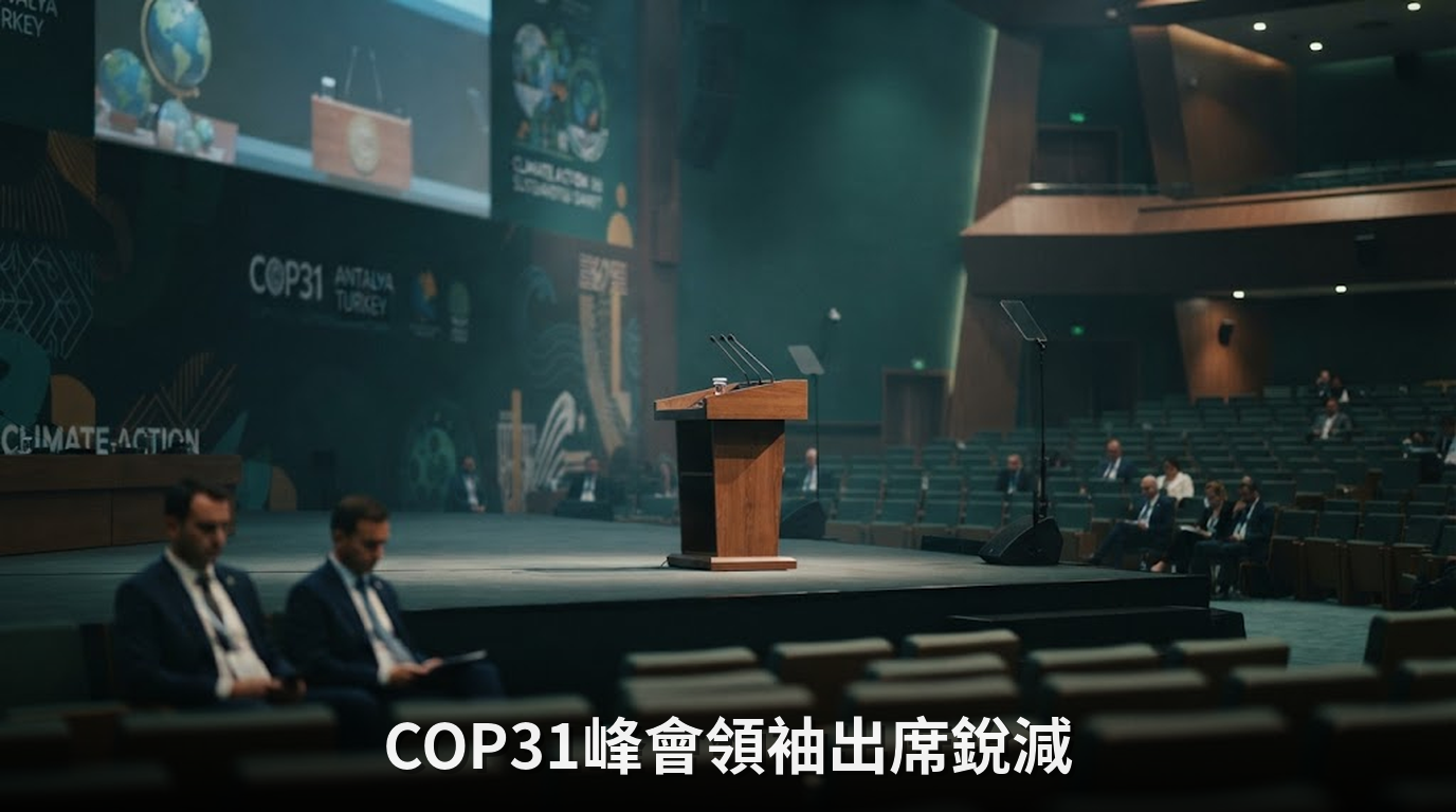 COP31氣候峰會星光黯淡：各國元首出席人數恐銳減